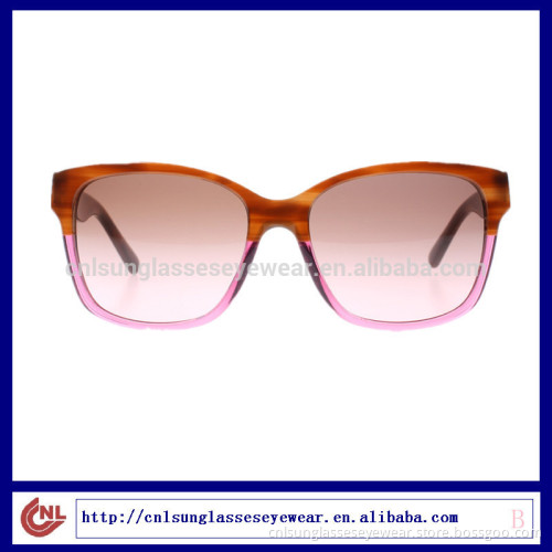 New style 2015 fashion design sunglasses for women with two color front